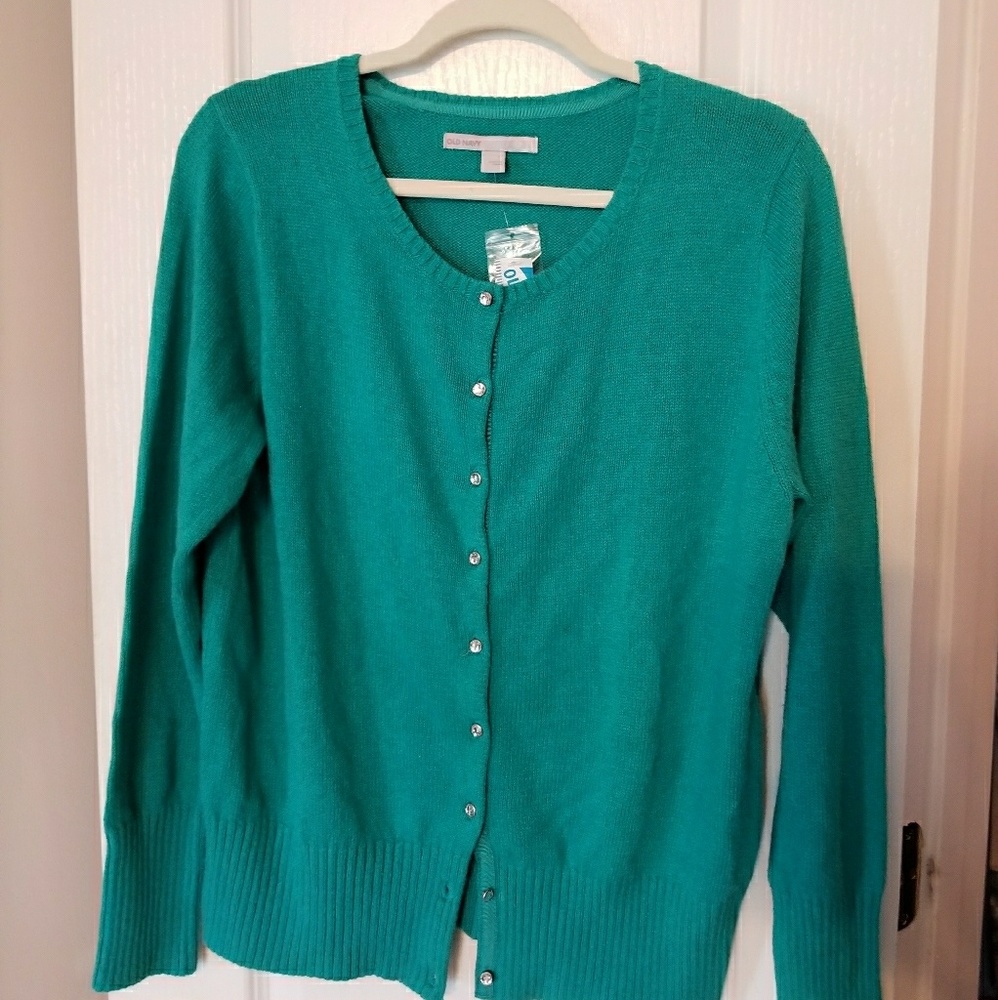 Teal cardigan